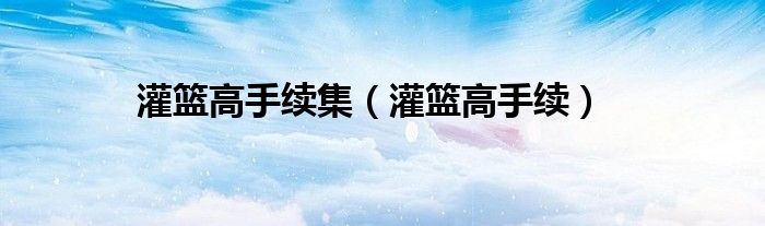 灌篮高手续集(灌篮高手续)